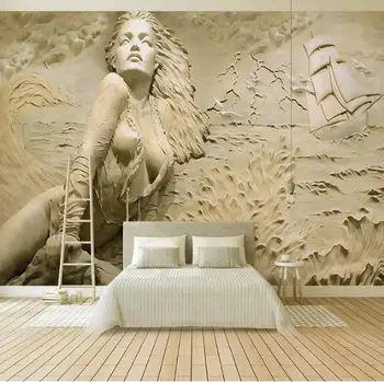 Custom Wall Mural Art Wall Painting European Style Golden 3D Stereoscopic Relief Sea Wave Sailboat Beauty Photo Wallpaper Murals
Custom Wall Mural Art Wall Painting European Style Golden 3D Stereoscopic Relief Sea Wave Sailboat Beauty Photo Wallpaper Murals