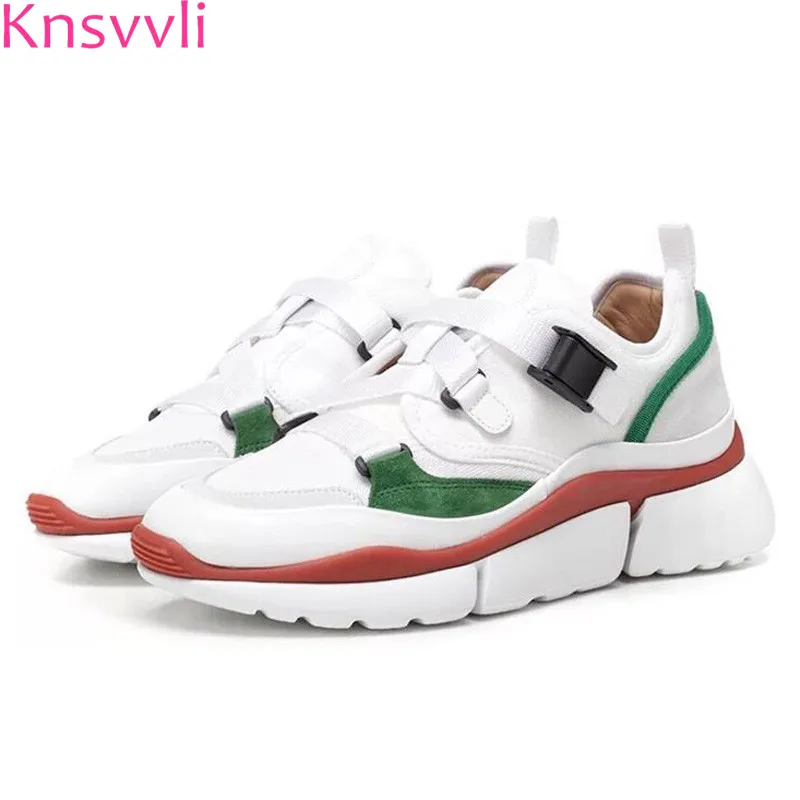 Knsvvli autumm new style casual shoes women cowhide patchwork mesh thick bottom shoes fashion mixed color running shoes ladies
Knsvvli autumm new style casual shoes women cowhide patchwork mesh thick bottom shoes fashion mixed color running shoes ladies