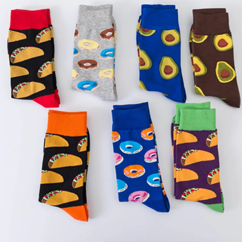 Women's socks fun cute fruit fashion color colorful casual tube socks donut food happy Japan Harajuku hip hop cotton socks
Women's socks fun cute fruit fashion color colorful casual tube socks donut food happy Japan Harajuku hip hop cotton socks