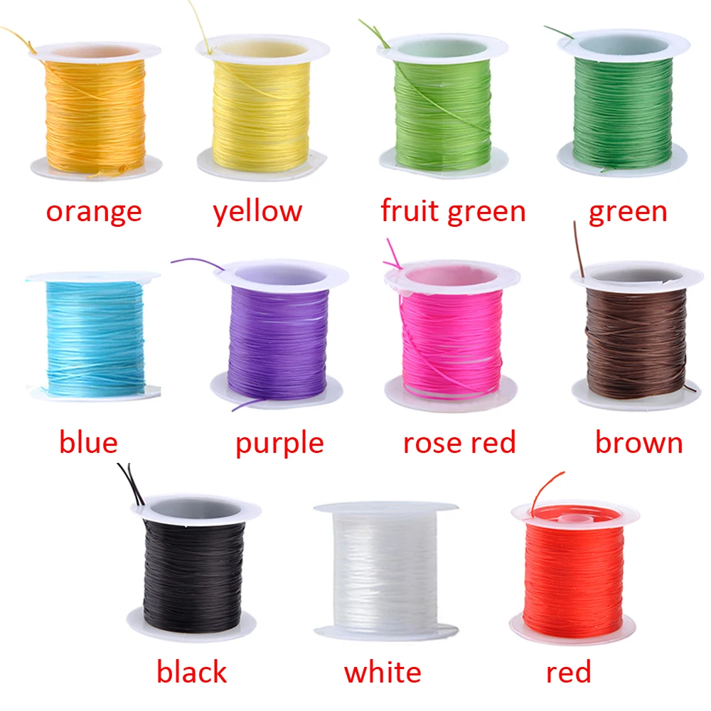 Wire 10M/Roll 0.6MM Colorful Stretchy Elastic Cord Crystal String Wire For DIY Jewelry Making Beading Bracelet Wire Fishing Rope
Wire 10M/Roll 0.6MM Colorful Stretchy Elastic Cord Crystal String Wire For DIY Jewelry Making Beading Bracelet Wire Fishing Rope