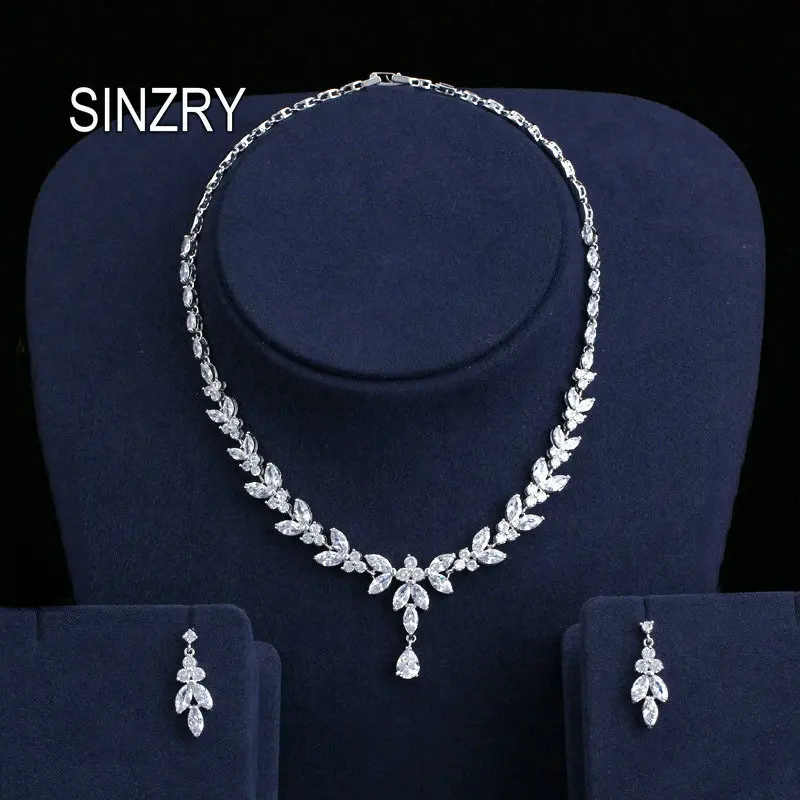 SINZRY elegant bridal jewelry set Cubic Zirconia dazzling dress necklace jewelry set for women lady costume jewelry
SINZRY elegant bridal jewelry set Cubic Zirconia dazzling dress necklace jewelry set for women lady costume jewelry