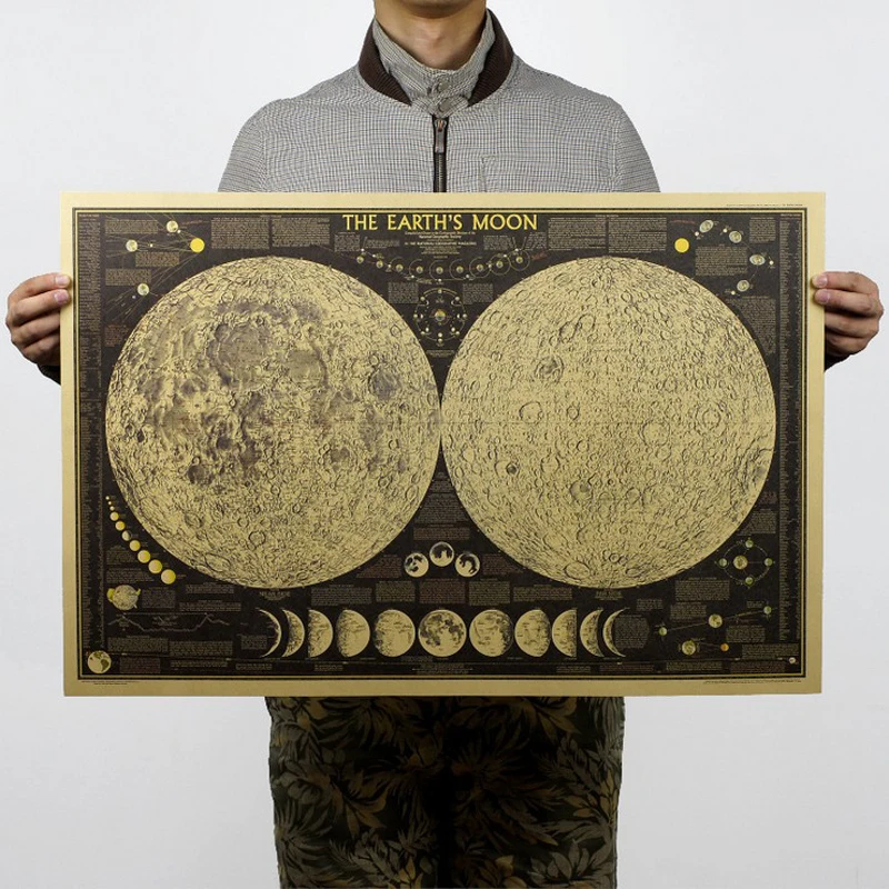 Free shipping,National Geographic lunar map 72x48cm/kraft paper/bar poster/Retro Poster/decorative painting
Free shipping,National Geographic lunar map 72x48cm/kraft paper/bar poster/Retro Poster/decorative painting