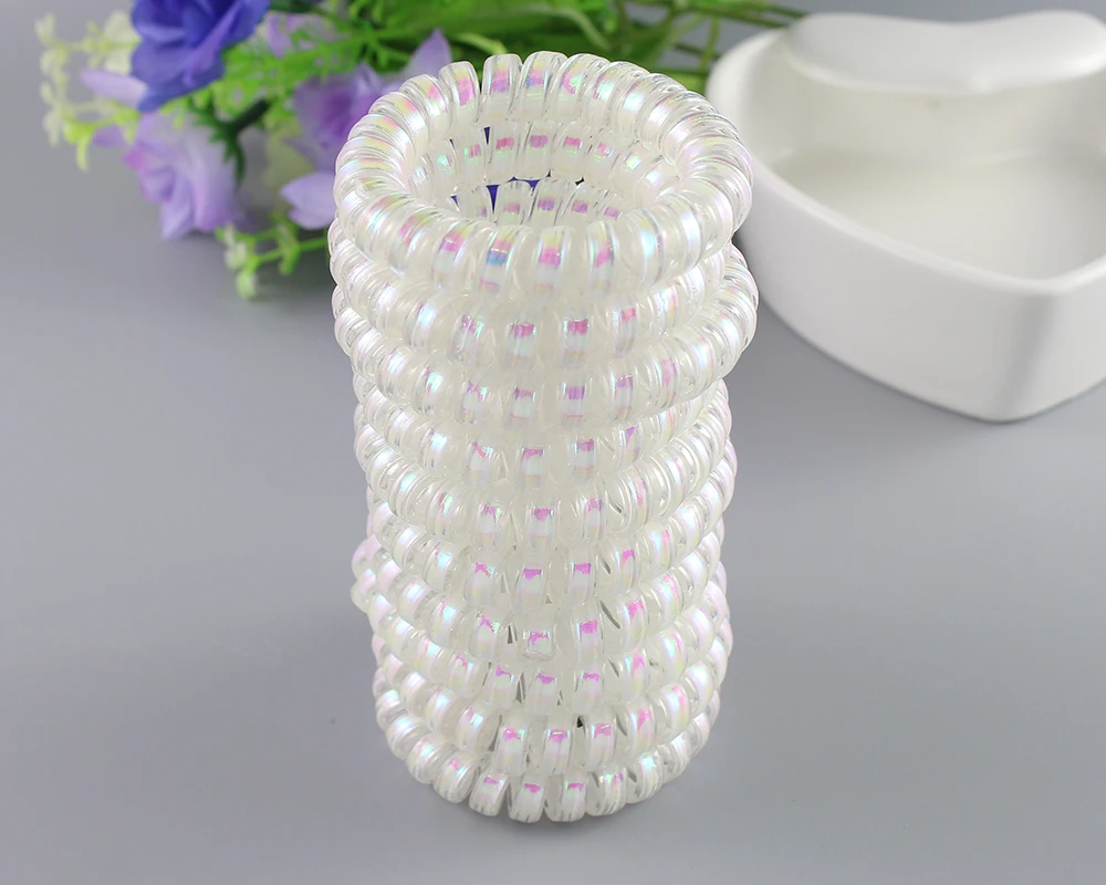Transparent white Telephone Wire Hair Accessories Women Gum Elastic Ring Rope Colored Tools Plastic Rope Hair Accessories
Transparent white Telephone Wire Hair Accessories Women Gum Elastic Ring Rope Colored Tools Plastic Rope Hair Accessories