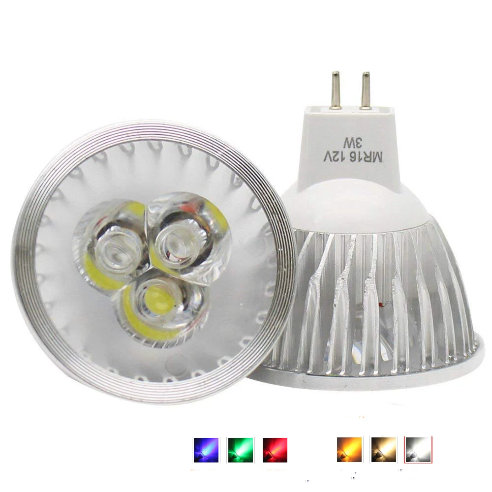 

Spotlight Bulb MR16 12V Dimmable 3W 4W 5W High Power LED Light Warm/Cool White/red/green/blue LED Lamp Downlight