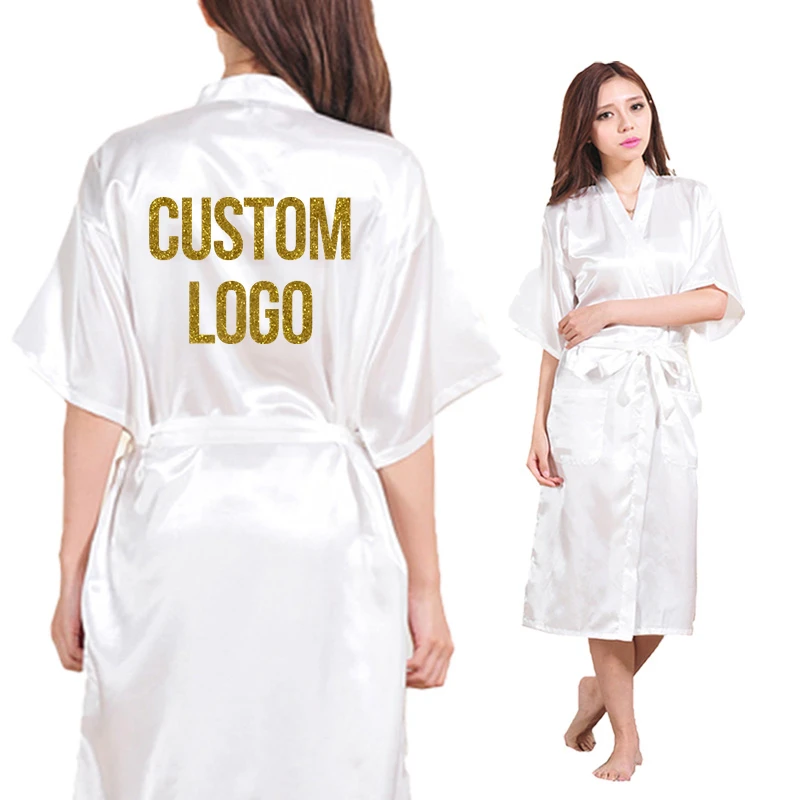 Blank Long Section Custom Logo Faux Silk Kimono Robe Women Wedding Bride Bridesmaid Robes Bachelorette Wedding Preparewear
Blank Long Section Custom Logo Faux Silk Kimono Robe Women Wedding Bride Bridesmaid Robes Bachelorette Wedding Preparewear