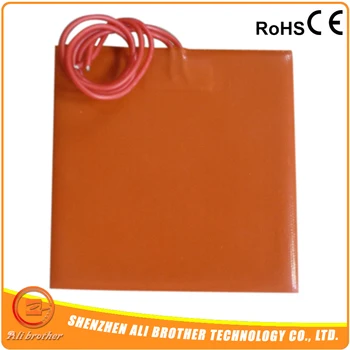 120v,300w ,Silicone Heater Pad for 3D Printer Heat Bed,305*305mm, 3M Adhesive &100K Thermistor
120v,300w ,Silicone Heater Pad for 3D Printer Heat Bed,305*305mm, 3M Adhesive &100K Thermistor
