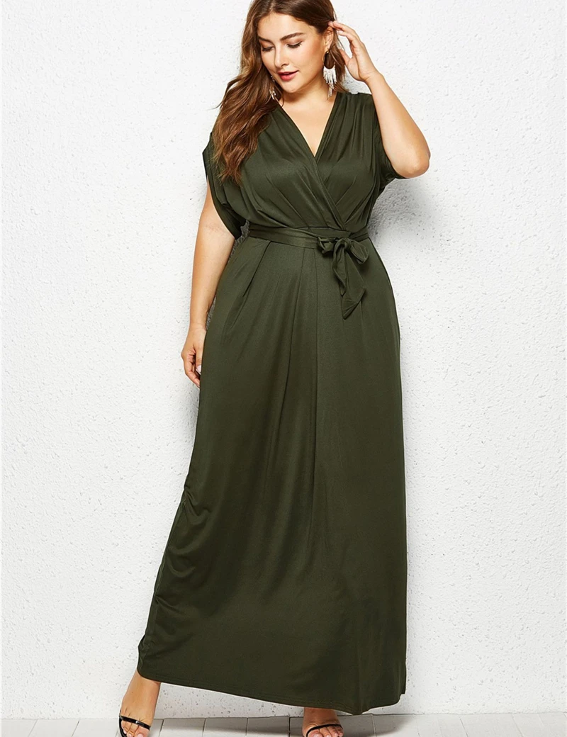 2019 Plus Size Summer Women Short Sleeve Dress White Spring Ankle Length Sashes Office Lady Big Size V Neck Sexy Dress
2019 Plus Size Summer Women Short Sleeve Dress White Spring Ankle Length Sashes Office Lady Big Size V Neck Sexy Dress
