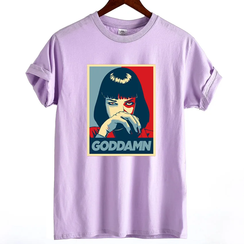 Cool Pulp Fiction Mia Printed T shirt Summer Tops Women T-shirt 2018 Fashion Goddamn Design Funny Tshirt Plus Size Cotton Tees
Cool Pulp Fiction Mia Printed T shirt Summer Tops Women T-shirt 2018 Fashion Goddamn Design Funny Tshirt Plus Size Cotton Tees
