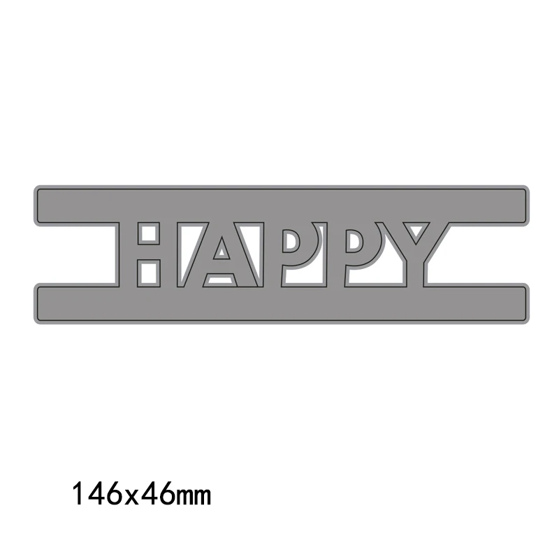Happy Letters Metal Die Cuts Cutting Dies For DIY Scrapbooking Embossing Photo Album Paper Cards Decorative Crafts new fashion
Happy Letters Metal Die Cuts Cutting Dies For DIY Scrapbooking Embossing Photo Album Paper Cards Decorative Crafts new fashion