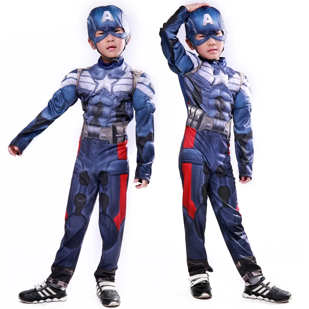 Newest Super Hero Captain American Christmas Boys Muscle Costumes Batman Hulk Avengers Costumes Cosplay for Kids Children Boy
Newest Super Hero Captain American Christmas Boys Muscle Costumes Batman Hulk Avengers Costumes Cosplay for Kids Children Boy