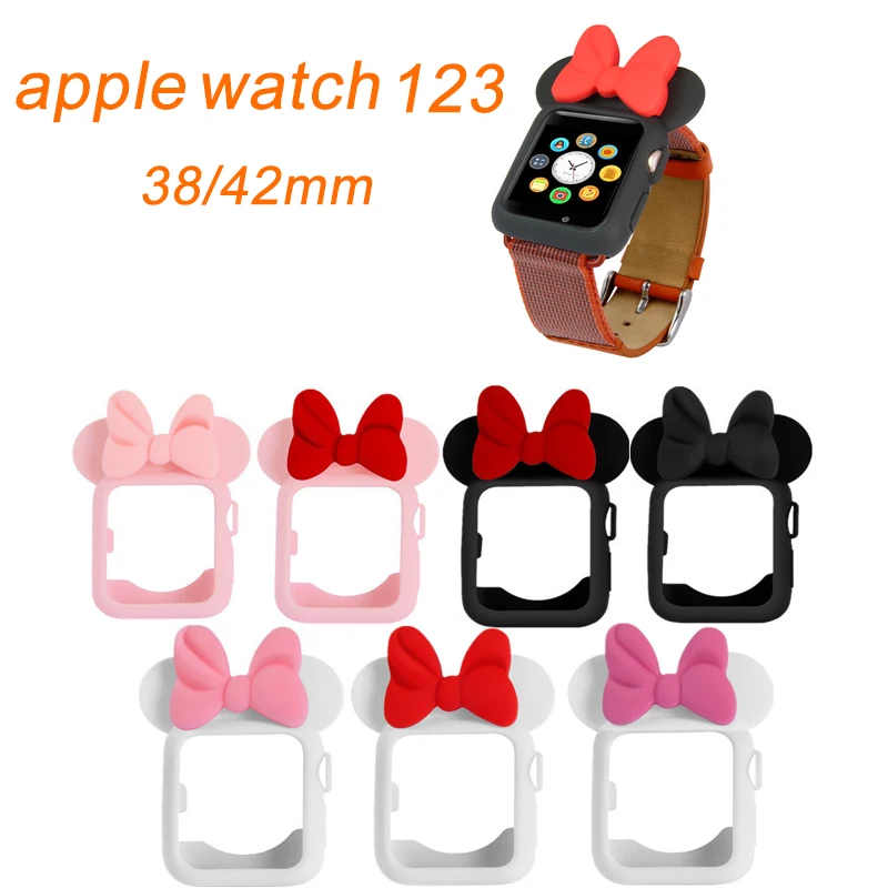 NEW Cartoon Watch Watchbands Protective Case Cover Mickey Minnie Mouse Ears for Apple Watch iWatch 38mm 42mm
NEW Cartoon Watch Watchbands Protective Case Cover Mickey Minnie Mouse Ears for Apple Watch iWatch 38mm 42mm