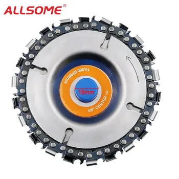 ALLSOME 4 Inch Grinder Chain Disc 22 Tooth Wood Carving Disc For 100/115 Angle Grinder HT2268
ALLSOME 4 Inch Grinder Chain Disc 22 Tooth Wood Carving Disc For 100/115 Angle Grinder HT2268