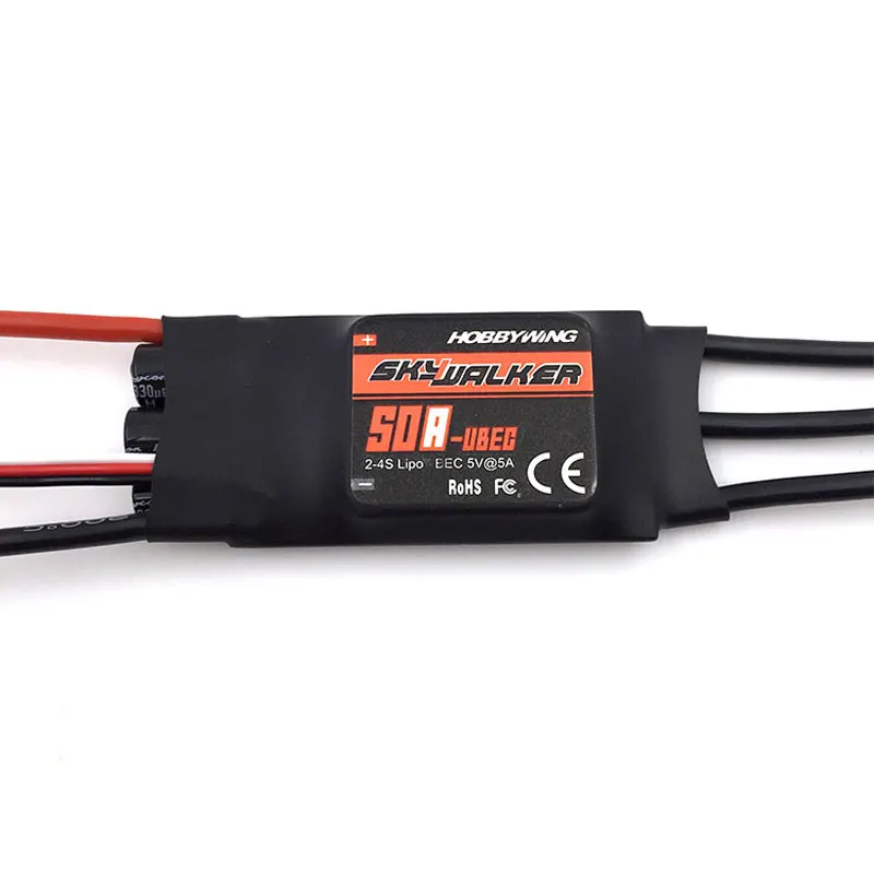 1pc ESC Hobbywing Brand Skywalker 50A ESC speed Controler With UBEC For RC FPV Quadcopter Airplane Motor RC Helicopter Drone
1pc ESC Hobbywing Brand Skywalker 50A ESC speed Controler With UBEC For RC FPV Quadcopter Airplane Motor RC Helicopter Drone