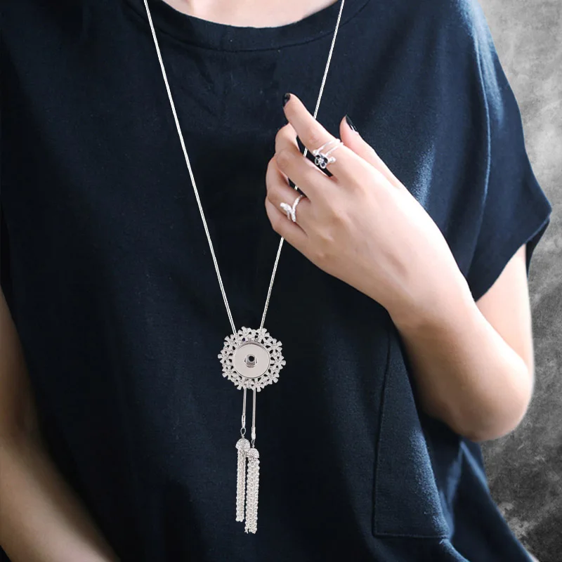 Partnerbeads 80CM Trendy Pendant Necklace Women Rhinestone Tassel Necklace Silver Plated Choker Fit 18mm Button Jewelry KC1015
Partnerbeads 80CM Trendy Pendant Necklace Women Rhinestone Tassel Necklace Silver Plated Choker Fit 18mm Button Jewelry KC1015