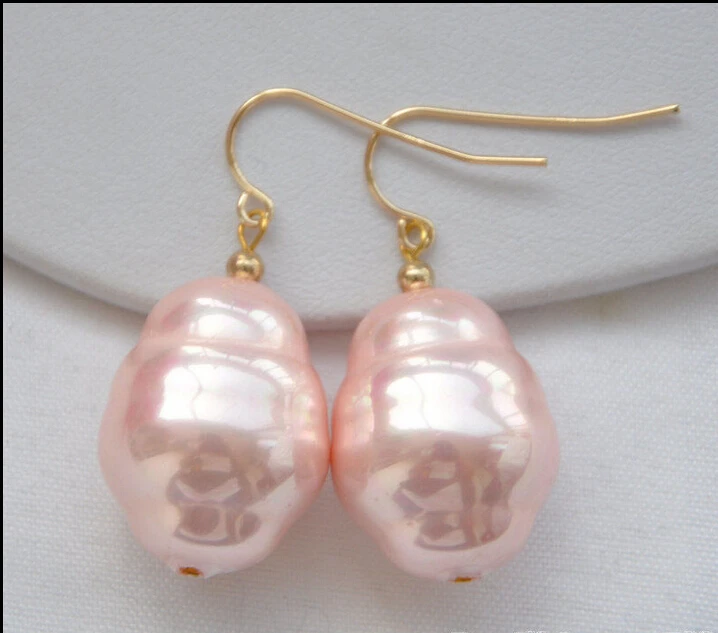 Lovely Women's Wedding Jewelry FREE shipping> >>>LUSTER 20mm pink rice south sea shell pearl earring
Lovely Women's Wedding Jewelry FREE shipping> >>>LUSTER 20mm pink rice south sea shell pearl earring
