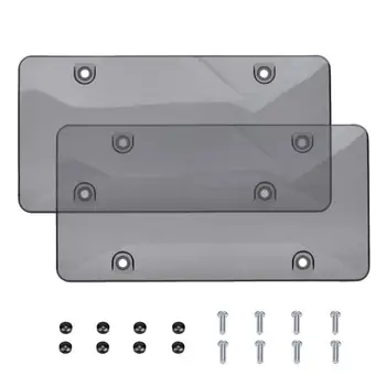 2 Pack Car License Plate Cover Frame Shields - Bubble Design Novelty Plate Covers Fit Most Standard US Plates, Screws Included
2 Pack Car License Plate Cover Frame Shields - Bubble Design Novelty Plate Covers Fit Most Standard US Plates, Screws Included