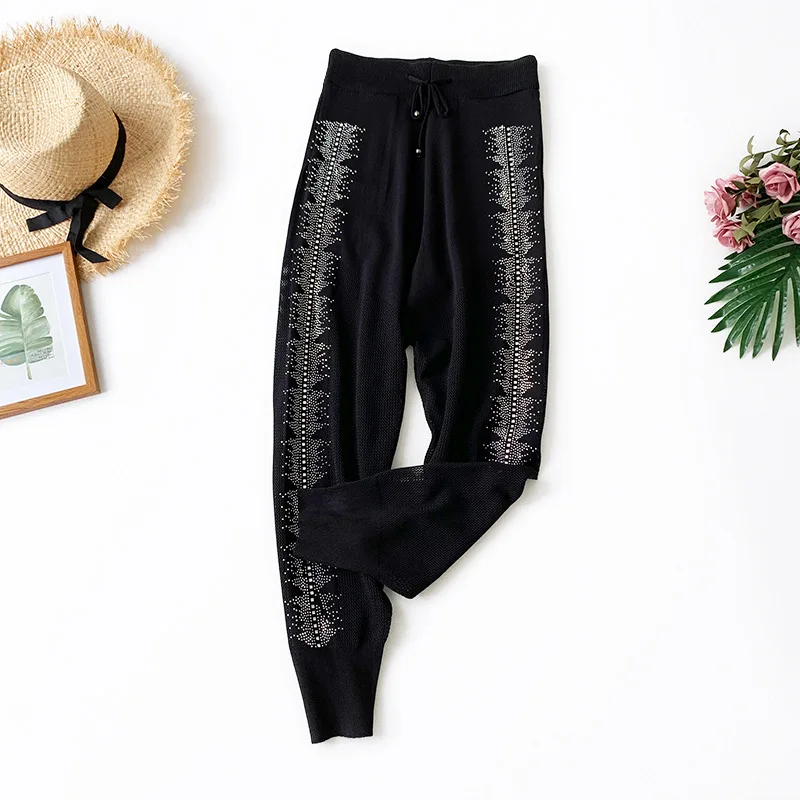 AcFirst Summer Women Fashion Black Long Slim Pants Harem Pants High Waist Ankle Length Female Sexy Pants Sweatpant Hollow Out
AcFirst Summer Women Fashion Black Long Slim Pants Harem Pants High Waist Ankle Length Female Sexy Pants Sweatpant Hollow Out