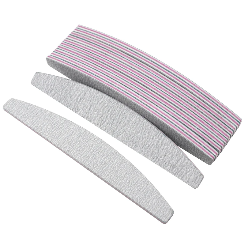 10Pcs Grey Nail File Nail Sanding File Buffing Polish Block Half Moon Strong Thick 100/180 Grits lime a ongle Manicure Nail Tool 
10Pcs Grey Nail File Nail Sanding File Buffing Polish Block Half Moon Strong Thick 100/180 Grits lime a ongle Manicure Nail Tool