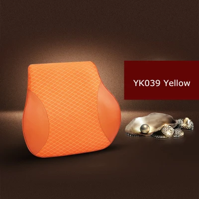 Car Seat Headrest Pillow Memory Foam Cute Solid Neck Rest Waist Back Support Cushion Set Auto Accessories Synthetic Fiber