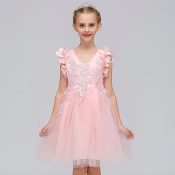 Princes Appliques Pink Silver Flower Girl Dress with Bow Sashes Knee Length O-neck Custom Made Ball Gowns for Little Baby
Princes Appliques Pink Silver Flower Girl Dress with Bow Sashes Knee Length O-neck Custom Made Ball Gowns for Little Baby