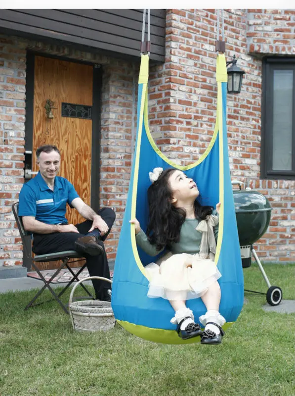 Kids Toy Swing Hammock Chair Indoor Outdoor Hanging Toy Swing Chair Seat hangstol for reading tent relax (4)