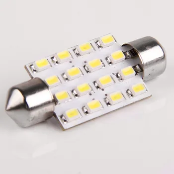 Vehemo New 2Pcs 39mm 16 LEDs SMD 3528 Super White 12V interior Festoon Dome Car Bulb Lamp LED Light high quanlity
Vehemo New 2Pcs 39mm 16 LEDs SMD 3528 Super White 12V interior Festoon Dome Car Bulb Lamp LED Light high quanlity