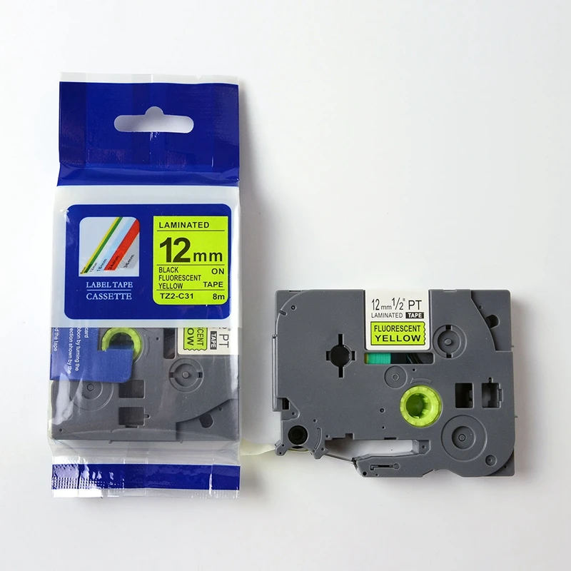 3 PK Mix TZe-C31 tze-B31 TZE-D31 Black on Flu.Yellow/ Flu. Orange/Flu. Green brother fluorescent label tapes Free shipping
3 PK Mix TZe-C31 tze-B31 TZE-D31 Black on Flu.Yellow/ Flu. Orange/Flu. Green brother fluorescent label tapes Free shipping