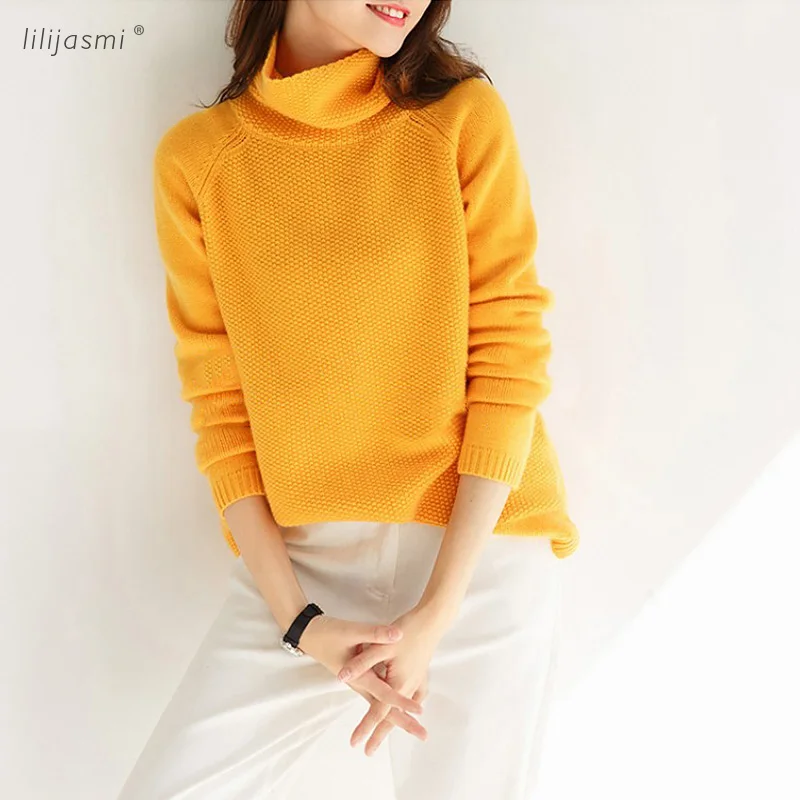 2019 Spring Women's Turtleneck Seed Needle Loose Thick Pullover Sweater Rabbit Wool Base Female Jumper Wool Blend Europe Style
2019 Spring Women's Turtleneck Seed Needle Loose Thick Pullover Sweater Rabbit Wool Base Female Jumper Wool Blend Europe Style