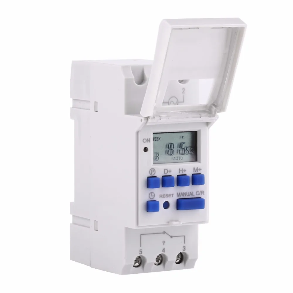 Programmable Digital Timer Switch Microcomputer Electronic Weekly Timer Time Relay Control 220V 110V 12V 24V 16 On 16Off Timer
Programmable Digital Timer Switch Microcomputer Electronic Weekly Timer Time Relay Control 220V 110V 12V 24V 16 On 16Off Timer