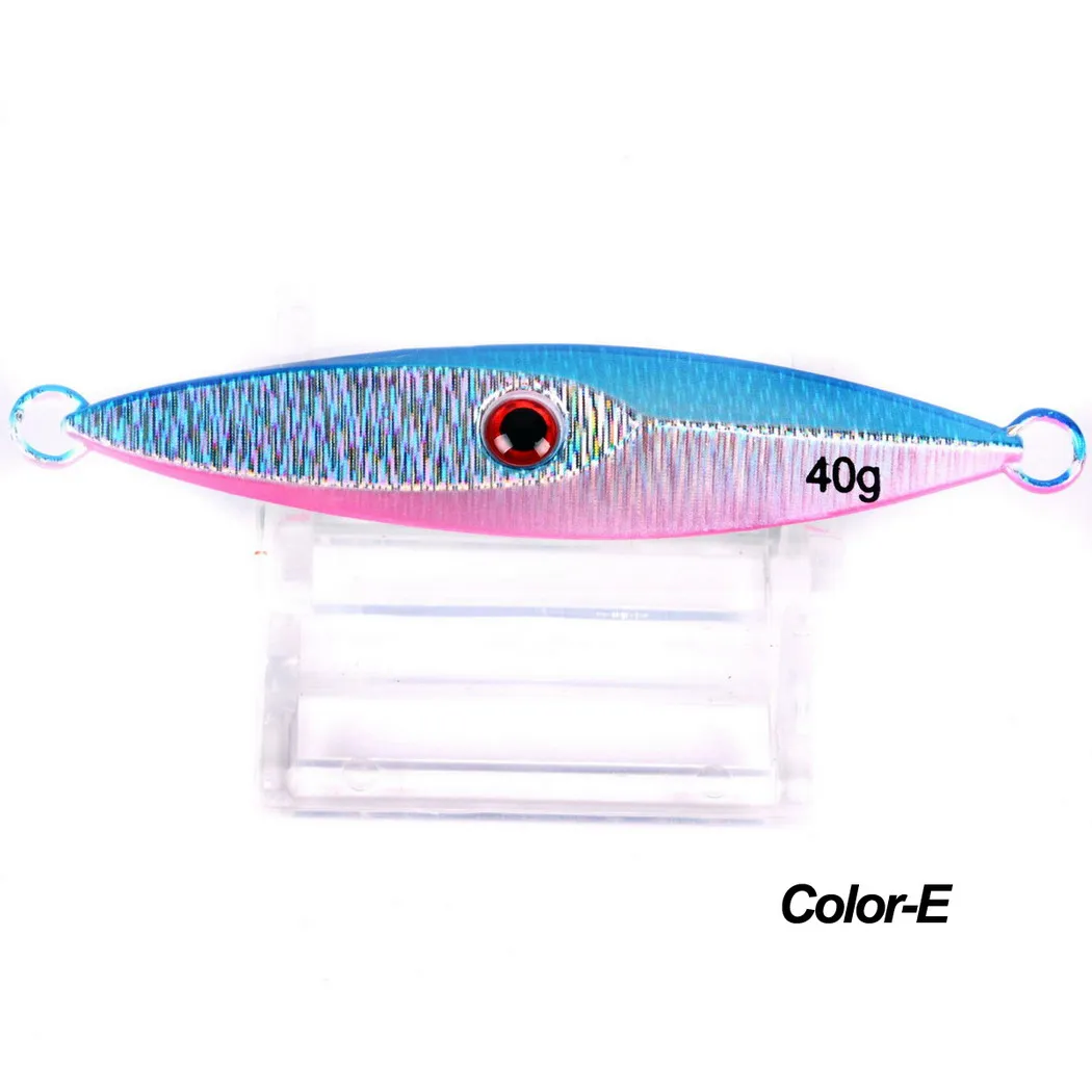 

1pc 40g 85mm Jigging Lures Japanese style Metal Fishing Jigs Slow Jig Spoon Lure Lead Fish Bait For Saltwater