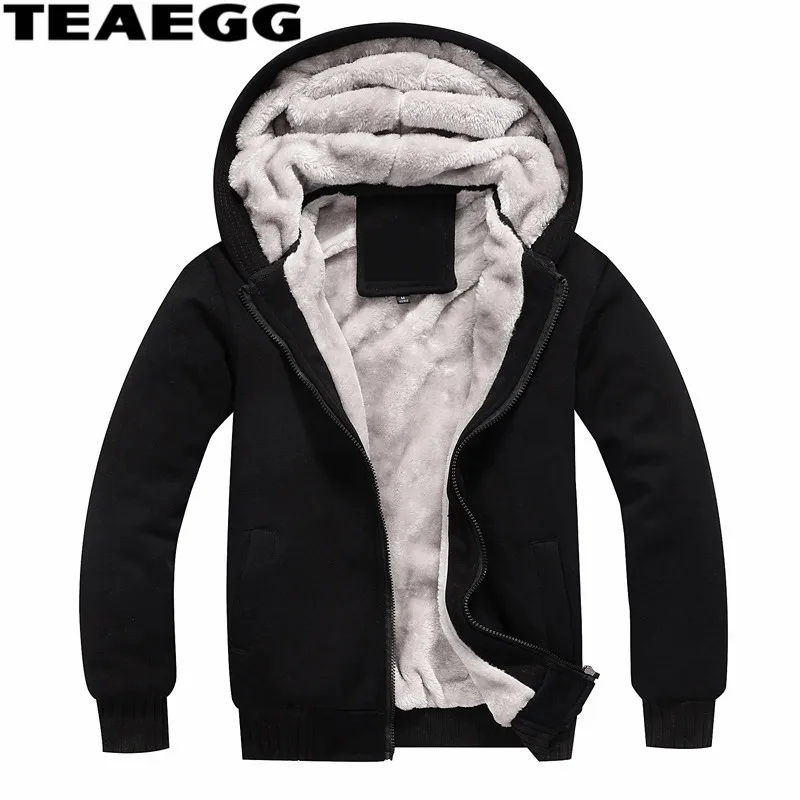 Мужская Утепленная куртка из хлопка TEAEGG черная теплая зимняя большого размера 4XL