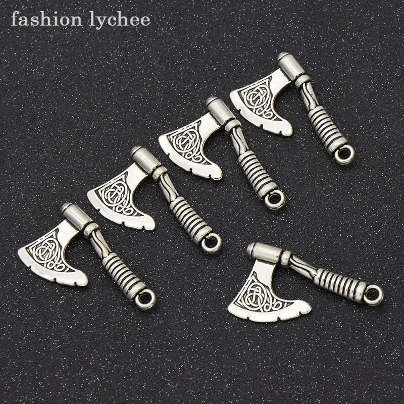 fashion lychee 5pcs Creative Viking Axe Tools Shape Pendant Necklace Bracelet Jewelry DIY Making Charms Accessories
fashion lychee 5pcs Creative Viking Axe Tools Shape Pendant Necklace Bracelet Jewelry DIY Making Charms Accessories