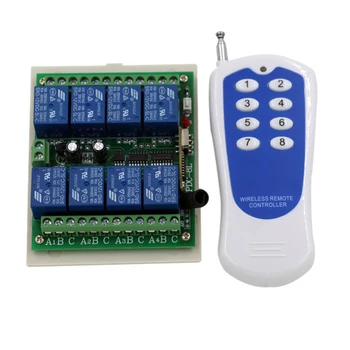 New Design 12V 10A 8CH Channel Wireless RF Remote Control Switch1 Transmitter 1 Receiver, 315/433 MHZ SKU: 5004
New Design 12V 10A 8CH Channel Wireless RF Remote Control Switch1 Transmitter 1 Receiver, 315/433 MHZ SKU: 5004