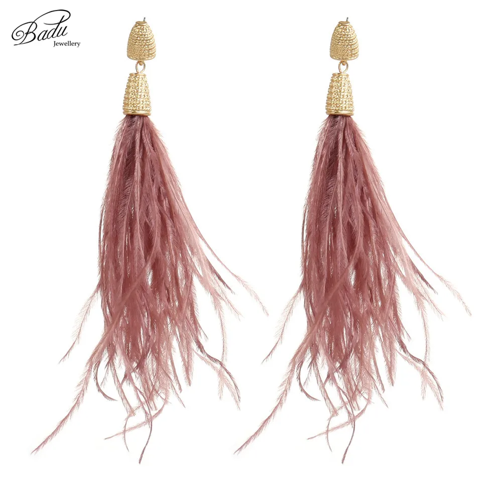 Badu Long Feather Earring Light Ostrich Vintage Christmas Jewelry Women Party Ear Accessories Fashion Jewelry
Badu Long Feather Earring Light Ostrich Vintage Christmas Jewelry Women Party Ear Accessories Fashion Jewelry