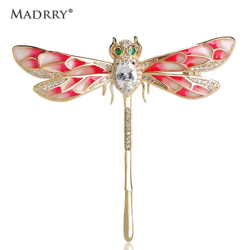 Madrry Red Dragonfly Brooches Enamel Full Crystals Brooch For Women Kids New Year Gift Shirt Scarf Accessories hijab pins Broche
Madrry Red Dragonfly Brooches Enamel Full Crystals Brooch For Women Kids New Year Gift Shirt Scarf Accessories hijab pins Broche