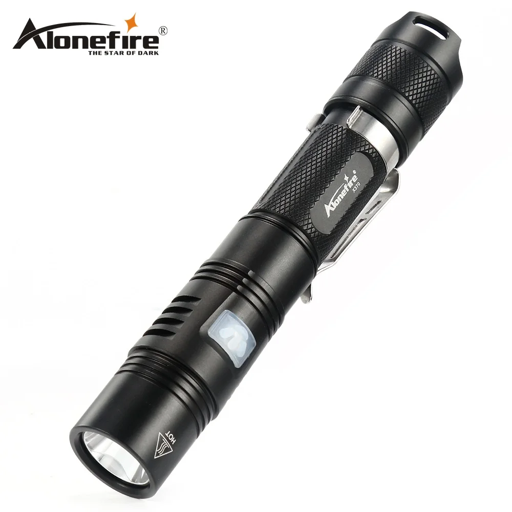 Портативный водонепроницаемый мини-фонарик AloneFire X370 светодиодный фонарик с 6