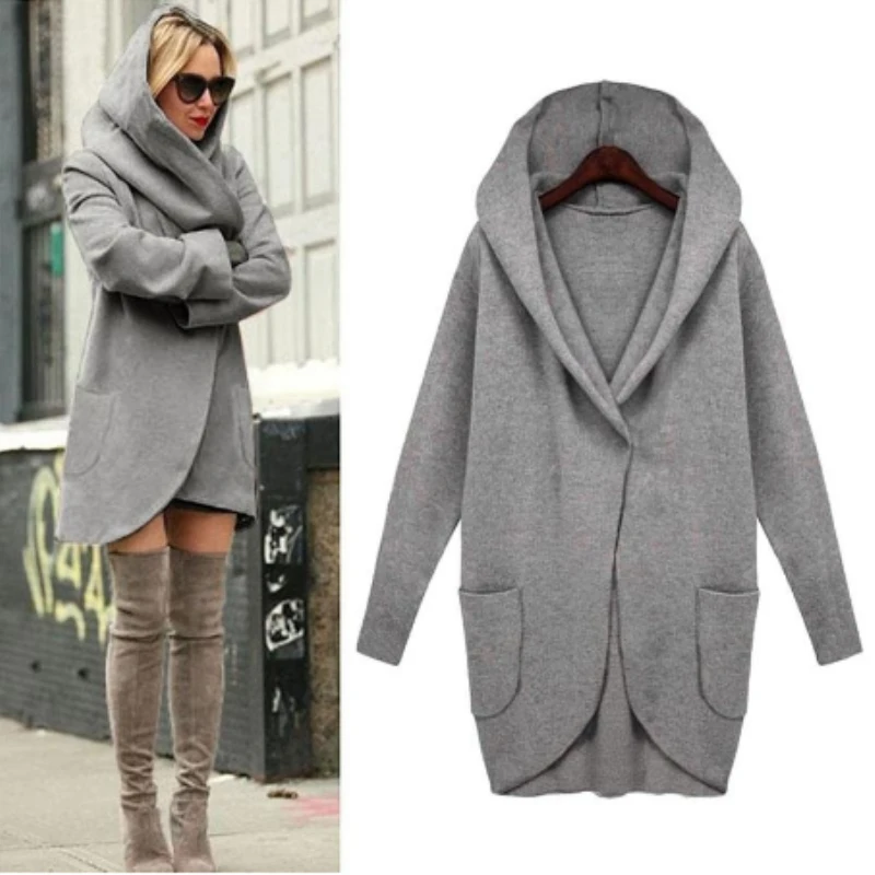 2018 Winter Coat Women Trench Coats Pocket Long Sleeve Hooded Women Overcoat Cotton Blend Cardigans Plus size 4XL 957993
2018 Winter Coat Women Trench Coats Pocket Long Sleeve Hooded Women Overcoat Cotton Blend Cardigans Plus size 4XL 957993
