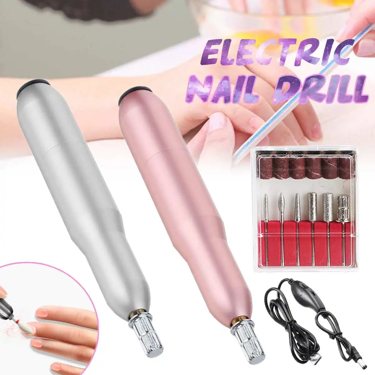 USB Electric Nail Drill Machine Manicure Nail Drill Bit Polisher Pedicure Apparatus Nursing Kit Nail Art Tool
USB Electric Nail Drill Machine Manicure Nail Drill Bit Polisher Pedicure Apparatus Nursing Kit Nail Art Tool