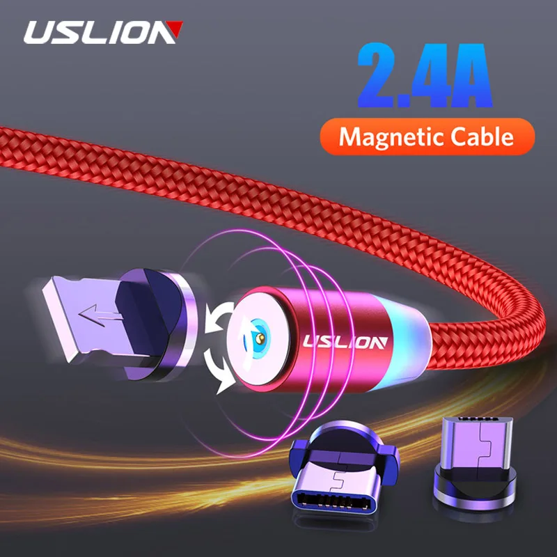 USLION 2.4A Magnetic Micro USB Cable For Samsung S7 Xiaomi Redmi Note 5 Pro 4 USB Type C Magnet Cable Charger For iPhone XS X 8
USLION 2.4A Magnetic Micro USB Cable For Samsung S7 Xiaomi Redmi Note 5 Pro 4 USB Type C Magnet Cable Charger For iPhone XS X 8