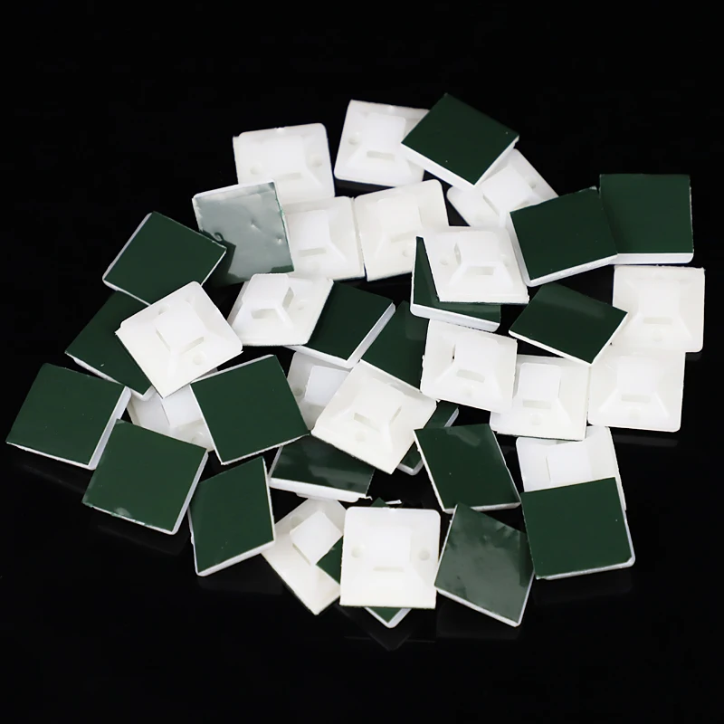 100Pcs Plastic Self Adhesive Cable Tie Mount Base Holder White 20 25 30 40mm Since the glue type
100Pcs Plastic Self Adhesive Cable Tie Mount Base Holder White 20 25 30 40mm Since the glue type