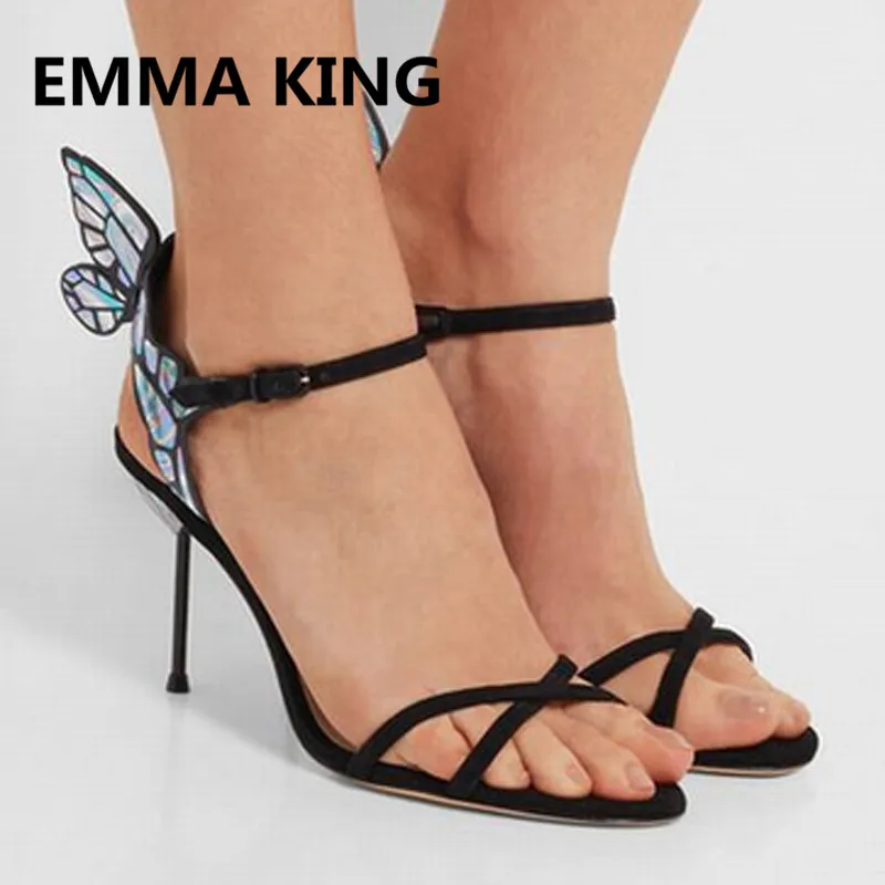Magic Butterfly Wings Design Women Thin Heel Sandals Open Toe Ankle Strap High Heels Elegant Ladies Shoes Woman Roman Sandals
Magic Butterfly Wings Design Women Thin Heel Sandals Open Toe Ankle Strap High Heels Elegant Ladies Shoes Woman Roman Sandals