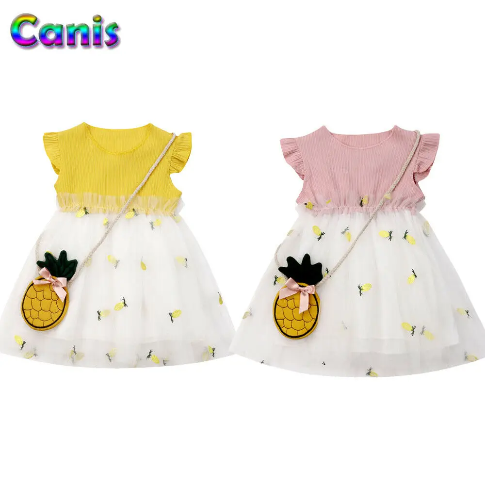 Knitted Summer Girls pineapple Baby Short Sleeve Dresses Cute Kids Party Dresses for Kids girls Princess Dress Tops Clothes
Knitted Summer Girls pineapple Baby Short Sleeve Dresses Cute Kids Party Dresses for Kids girls Princess Dress Tops Clothes