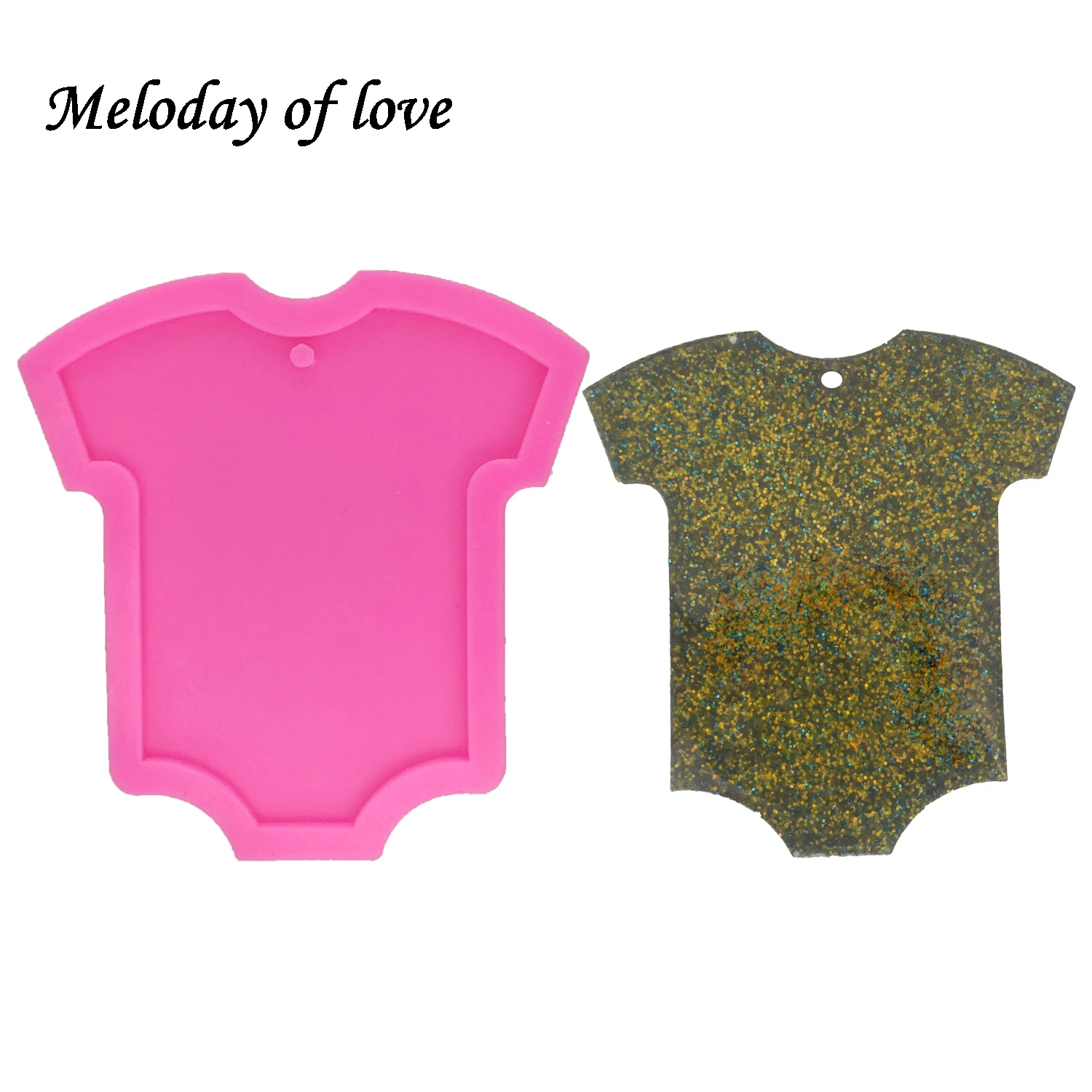 Shiny Baby t-shirt shape Key chain mold DIY epoxy Resin clothes silicone mold for Keychain accessories Pendant DY0062
Shiny Baby t-shirt shape Key chain mold DIY epoxy Resin clothes silicone mold for Keychain accessories Pendant DY0062