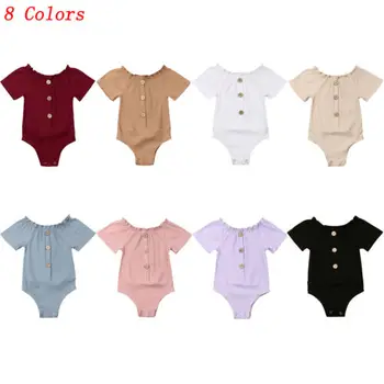 Newborn Infant Baby Girl Bodysuit 2019 New Kids Soild Babygrow Vest O-neck Playsuit Sunsuit Summer Outfits Clothes
Newborn Infant Baby Girl Bodysuit 2019 New Kids Soild Babygrow Vest O-neck Playsuit Sunsuit Summer Outfits Clothes