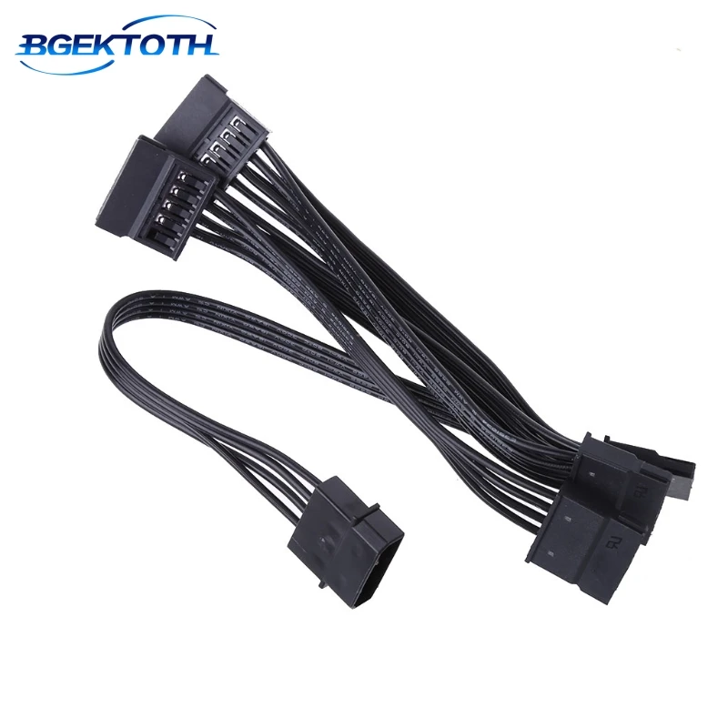 ATX 4-Pin IDE Molex To 5 SATA Serial ATA Power Supply Adapter Cable 18AWG Wire Feb8
ATX 4-Pin IDE Molex To 5 SATA Serial ATA Power Supply Adapter Cable 18AWG Wire Feb8