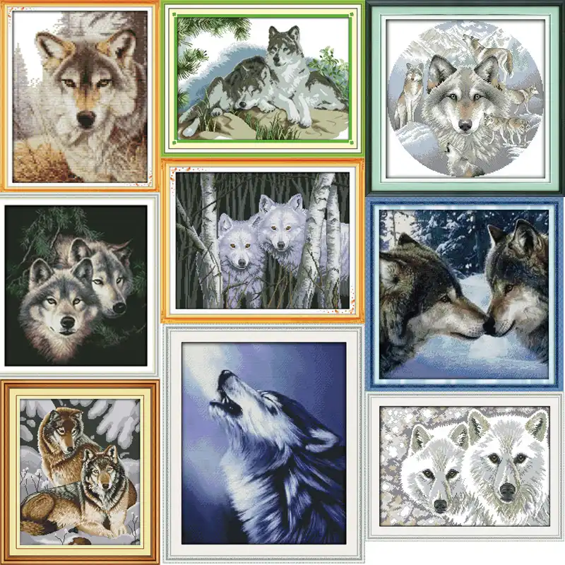 Wolf Cross Stitch Charts