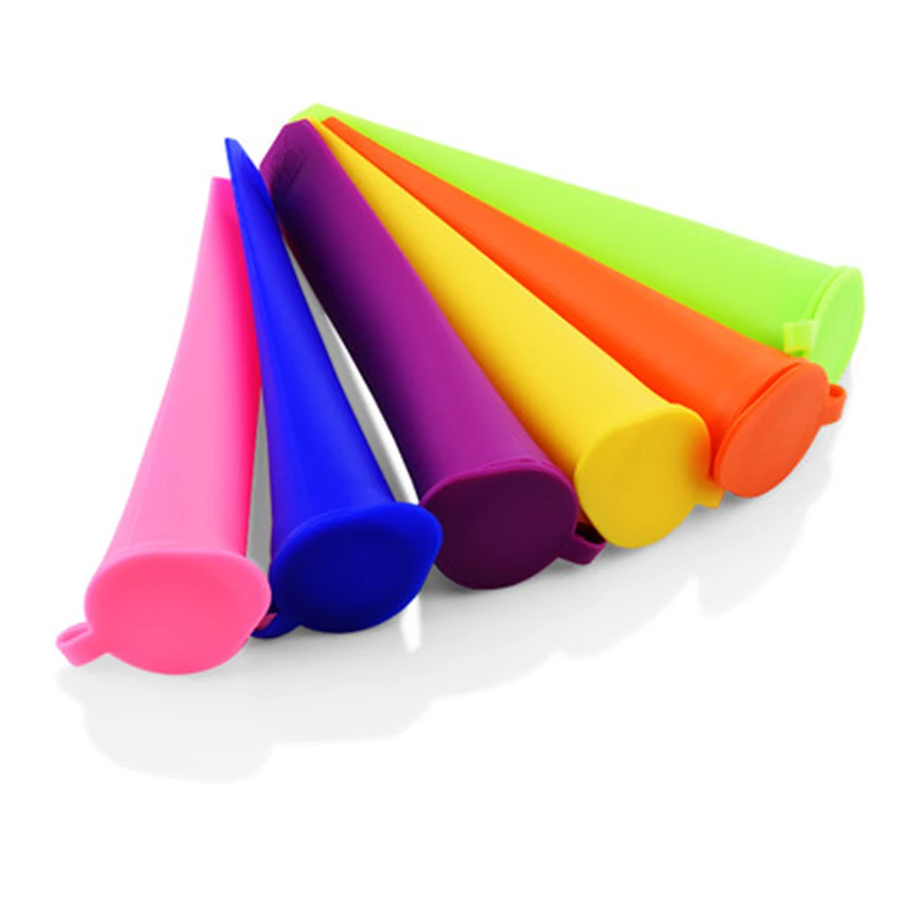 6Pcs Reusable Ice Popsicle Mold Bags Durable Silicone Freezer Tubes Ice Candy Pops With Lids - Random Color Colorful
6Pcs Reusable Ice Popsicle Mold Bags Durable Silicone Freezer Tubes Ice Candy Pops With Lids - Random Color Colorful