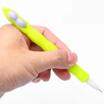 Pea Pod Shape Modeling Soft Silicone Neutral Cartoon Pen Student Writing Carbon Refill Pen School Office Stationery
Pea Pod Shape Modeling Soft Silicone Neutral Cartoon Pen Student Writing Carbon Refill Pen School Office Stationery