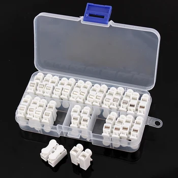 26pcs/box Quick Splice Lock Wire Connector CH2 2 Pins Electrical Cable Terminals 20x17x13.5mm Led Strip Connectors Adapter Wire
26pcs/box Quick Splice Lock Wire Connector CH2 2 Pins Electrical Cable Terminals 20x17x13.5mm Led Strip Connectors Adapter Wire