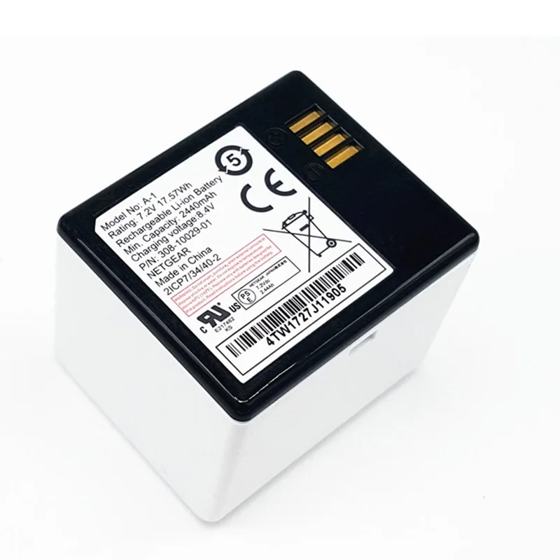 Battery for Netgear Arlo Pro Camera New Li-Ion Rechargeable Accumulator Pack Replacement A-1 P/N:308-10029-01 7.2V 2440mAh Track
Battery for Netgear Arlo Pro Camera New Li-Ion Rechargeable Accumulator Pack Replacement A-1 P/N:308-10029-01 7.2V 2440mAh Track